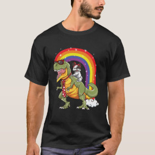 Camiseta Rat Terrier Andando Rex Dinossaur Cachorros Crianç