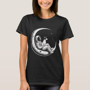 Camiseta Rat Terrier Astronauta Galaxy Moon Dog Amantes