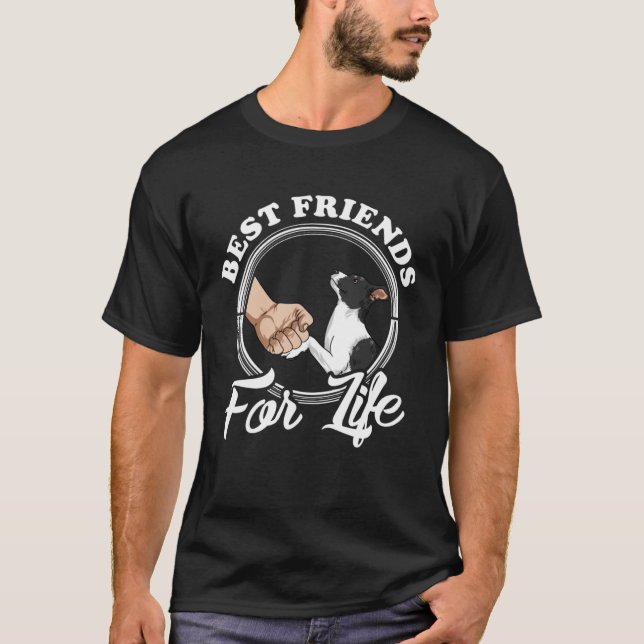 Camiseta Rat Terrier Best Friends Rat Terrier (Frente)