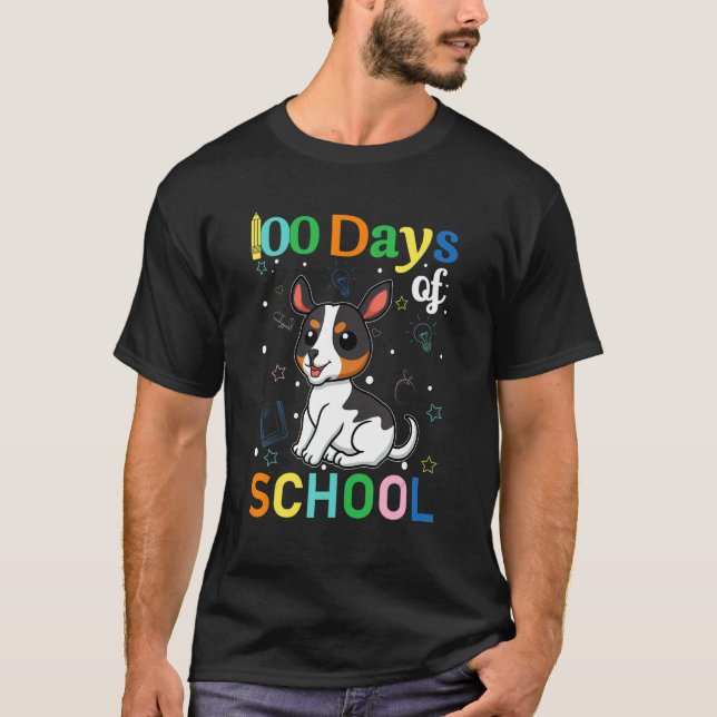Camiseta Rat Terrier Dog Lovers Teacher Student 100th Day o (Frente)