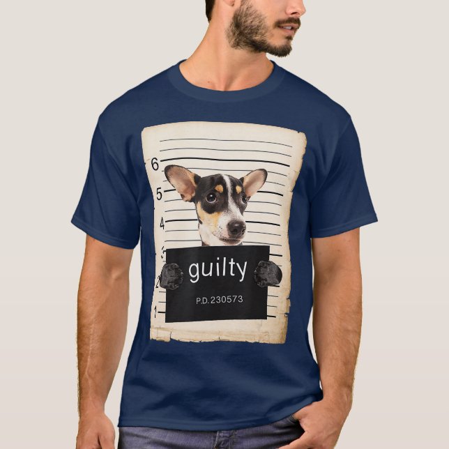Camiseta Rat terrier dog Mata de cão baleada com cão mau (Frente)