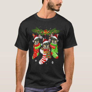 Camiseta Rat Terrier Natal Meias Árvore Papais noeis de Na