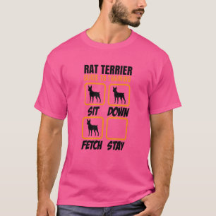 Camiseta Rat Terrier Training Guide Proprietário do cão