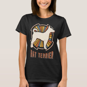 Camiseta Rat Terrier Vintage Clássico Retro Cão Amor