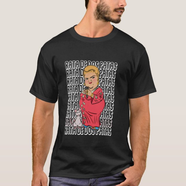 Camiseta Rata de dos patas Engraçado Mexicano Paquita la de (Frente)