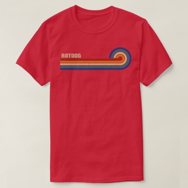 Camiseta Ratdog Retro Sunset (Frente do Design)