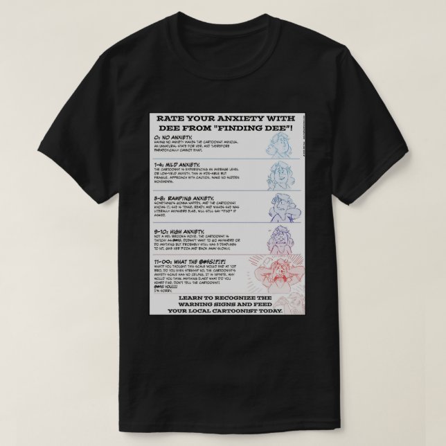 Camiseta Rate Your ANXIETY (Frente do Design)