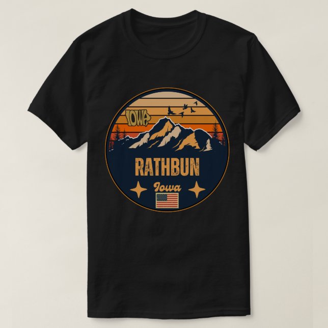 Camiseta Rathbun, Iowa (Frente do Design)