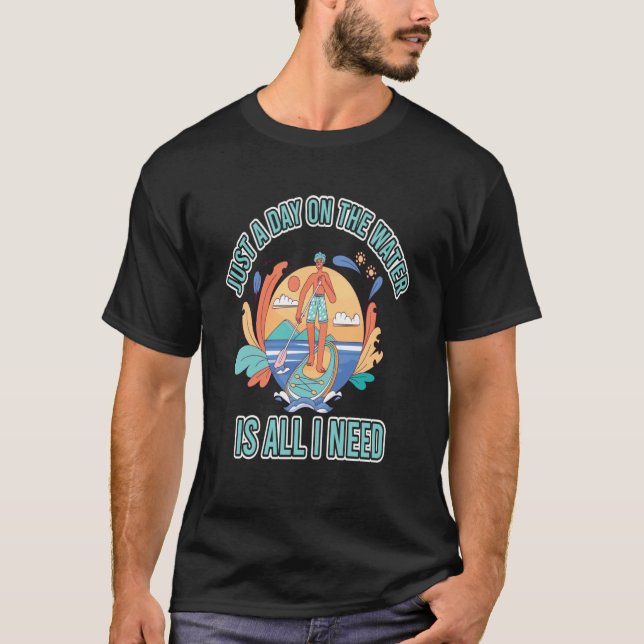 Camiseta Rather be paddling find me on the board summer vac (Frente)