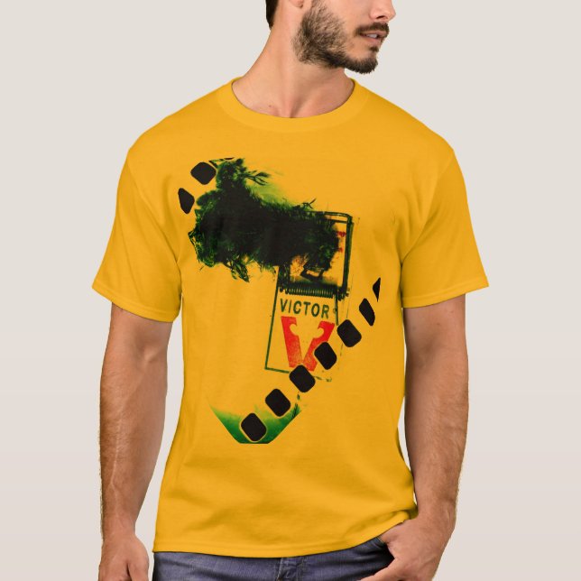 Camiseta Rato assustador na foto da arte do filme do (Frente)