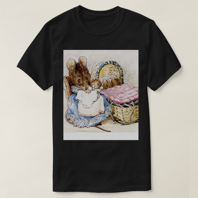 Camiseta Rato Beatrix Potter (Frente do Design)