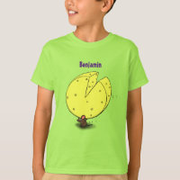 Rato bonito com ilustração de desenho animado de q