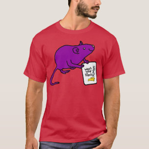 Camiseta Rato Bonito Diz Lave Suas Mãos