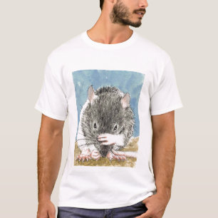 Camiseta Rato bonito do bebê