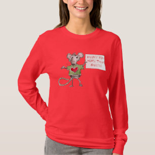 Camiseta Rato bonito do t-shirt dos namorados