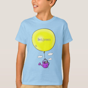 Camiseta Rato bonito em água pode com desenho animado de ba