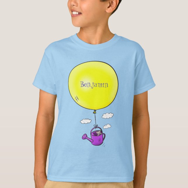 Camiseta Rato bonito em água pode com desenho animado de ba (Frente)