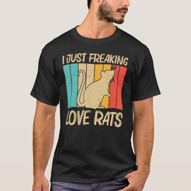 Camiseta Rato Bonito Para Homens Rato Rato Rato Rato Rato R (Frente)