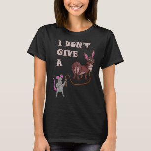 Camiseta Rato Caminhando Um Burro Não Dou Ratos