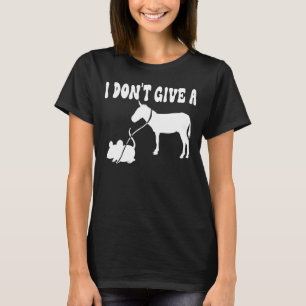 Camiseta RATO CAMINHANDO UM DONKEY Eu não dou aos Ratos Vin