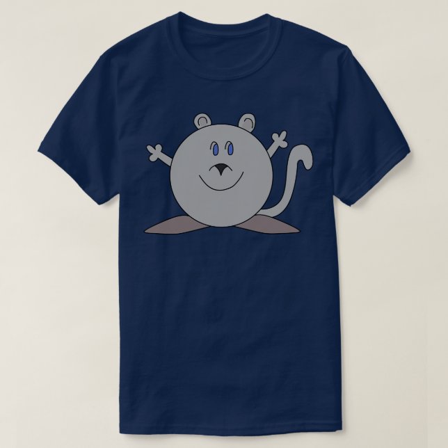 Camiseta Rato Chubby Feliz (Frente do Design)