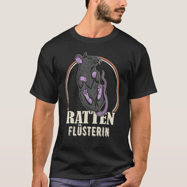 Camiseta Rato-Cinto Doméstico Rato Rodante Rato Rato Rato B (Frente)