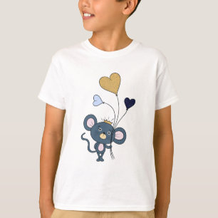 Camiseta Rato com balões de festa