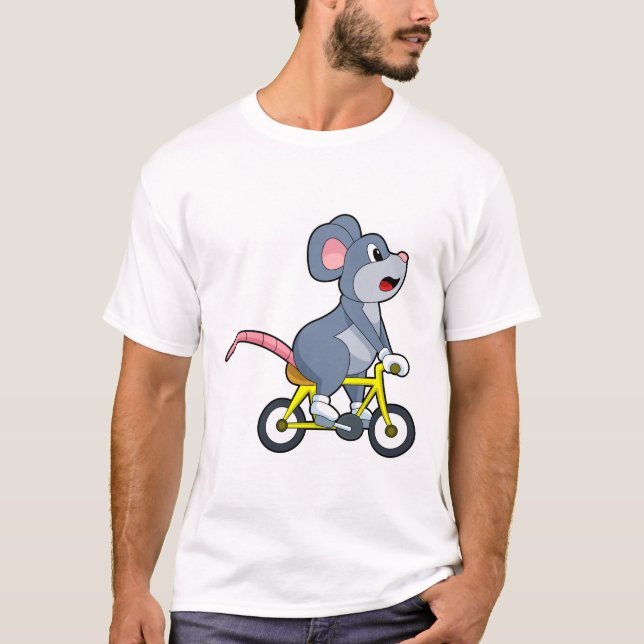 Camiseta Rato com Bicicleta (Frente)