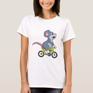 Camiseta Rato com Bicicleta