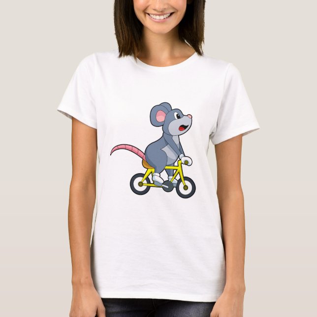 Camiseta Rato com Bicicleta (Frente)