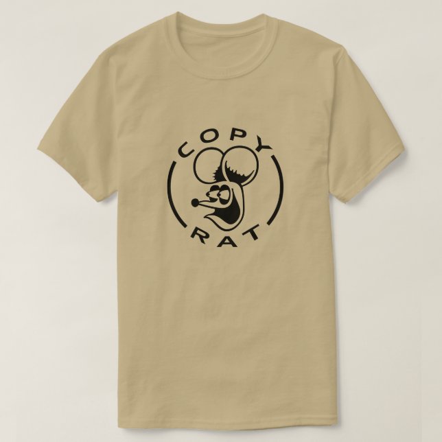 Camiseta Rato com Rato de Cópia de Texto (Frente do Design)