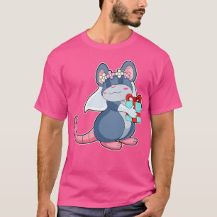 Camiseta Rato como noiva com o gorro