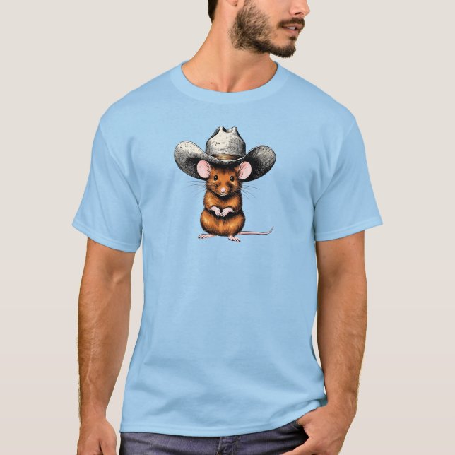 Camiseta Rato Cowboy, Rato do Campo (Frente)