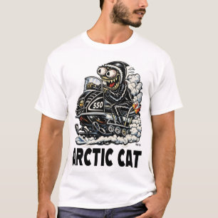 Camiseta Rato Creek CreekRat Co. Cartoon do Gato Ártico