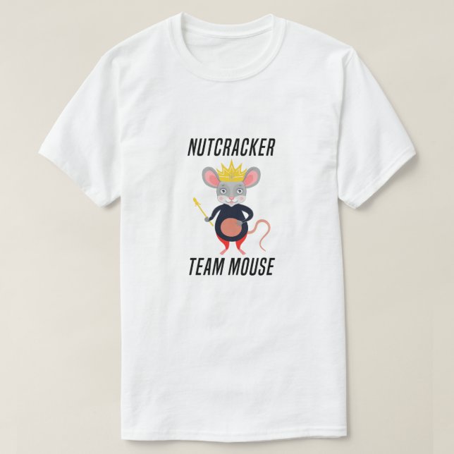 Camiseta Rato da Equipe Nutcracker, Nutcracker de Natal eng (Frente do Design)