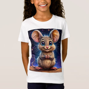 Camiseta Rato de Cartoon Bonito