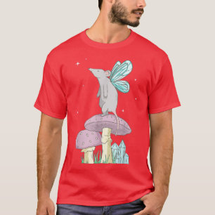 Camiseta Rato De Fada Estética Fairycore Num Algodão De Cog