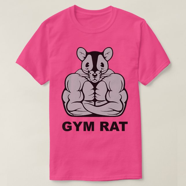 Camiseta rato de ginástica (Frente do Design)