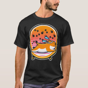 Camiseta Rato De Giro De Hamster Corajoso Exercendo O Hamst