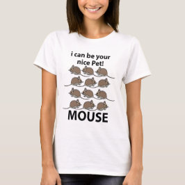 Camiseta Rato De Mouse Posso Ser Seu Rato De Pet