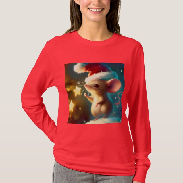 Camiseta Rato de Natal 1 (Frente)