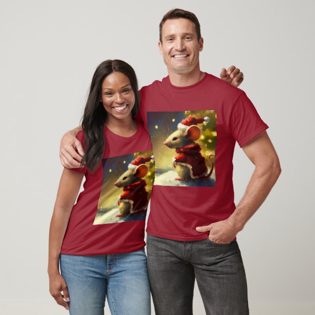 Camiseta Rato de Natal 4 (Unissex)