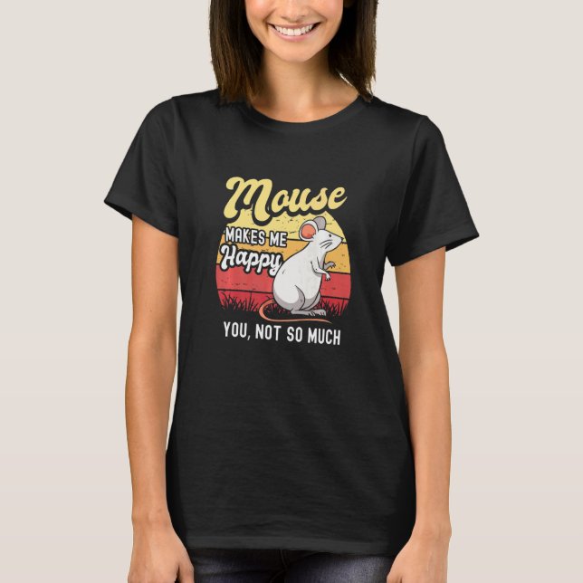 Camiseta Rato De Rato De Rato De Rato Gerbil Maus Ratón Pet (Frente)