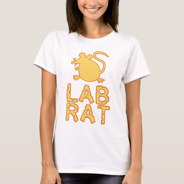Camiseta Rato do laboratório do queijo (Frente)