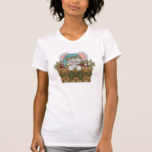 Camiseta Rato do Natal na cesta