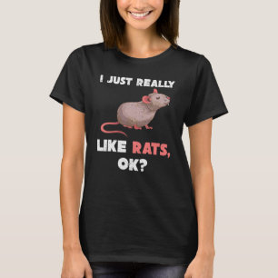 Camiseta Rato Dono de Estimação Roedor Fofo Animal Rato