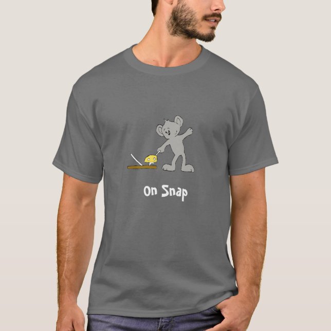 Camiseta Rato dos desenhos animados com armadilha (Frente)