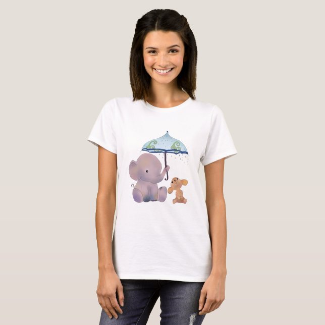 Camiseta Rato e elefante (Frente Completa)