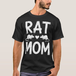 Camiseta Rato Engraçado Para Mulheres Meninas Mãe Roedor Ra