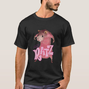 Camiseta Rato Engraçado Rato Engraçado Ratz Rosa Ratz Mouse